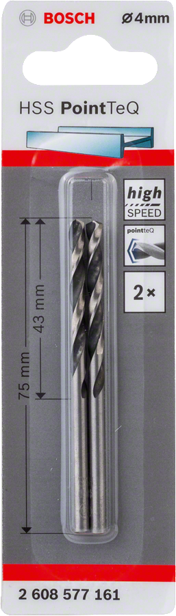 Bosch HSSPointTeQ Metal Matkap Ucu 4,0mm 2 li