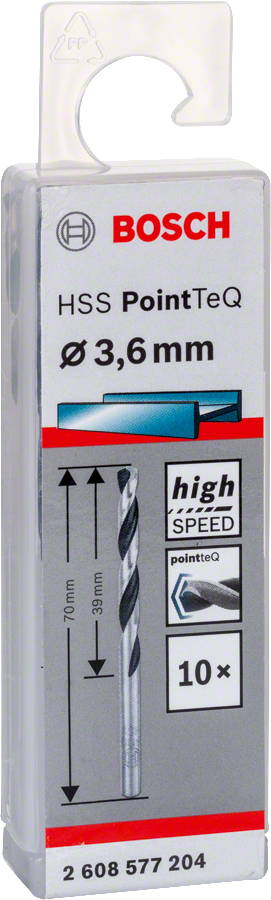Bosch HSSPointTeQ Metal Matkap Ucu 3,6mm 10 lu