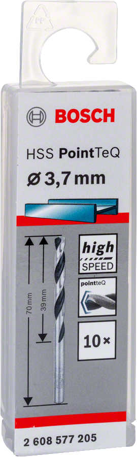 Bosch HSSPointTeQ Metal Matkap Ucu 3,7mm 10 lu