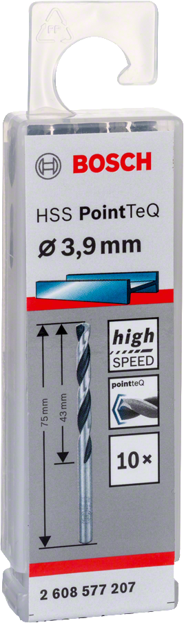 Bosch HSSPointTeQ Metal Matkap Ucu 3,9mm 10 lu