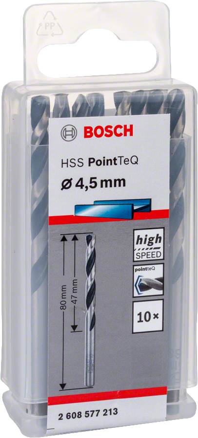 Bosch HSSPointTeQ Metal Matkap Ucu 4,5mm 10 lu
