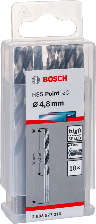 Bosch HSSPointTeQ Metal Matkap Ucu 4,8mm 10 lu