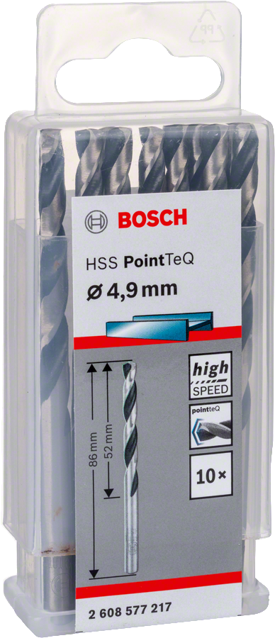 Bosch HSSPointTeQ Metal Matkap Ucu 4,9mm 10 lu