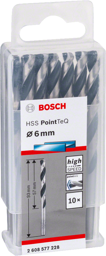 Bosch HSSPointTeQ Metal Matkap Ucu 6,0mm 10 lu