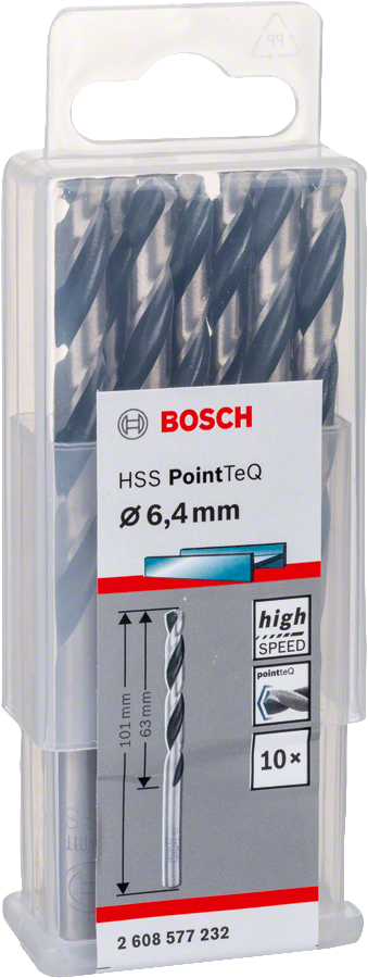 Bosch HSSPointTeQ Metal Matkap Ucu 6,4mm 10 lu