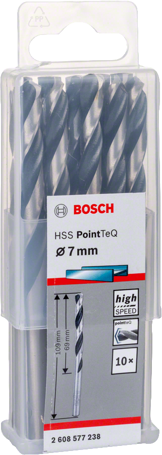 Bosch HSSPointTeQ Metal Matkap Ucu 7,0mm 10 lu