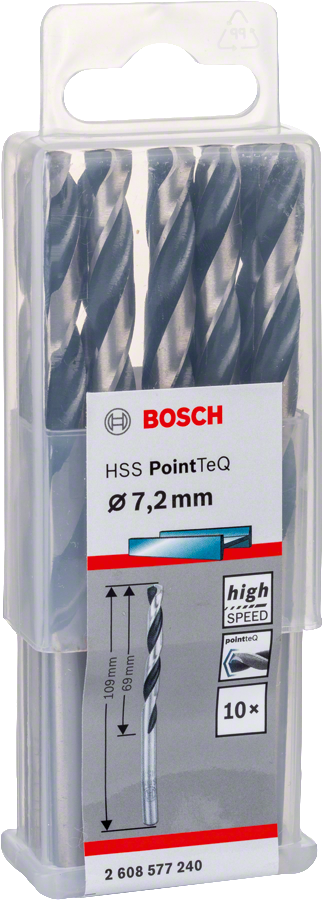 Bosch HSSPointTeQ Metal Matkap Ucu 7,2mm 10 lu