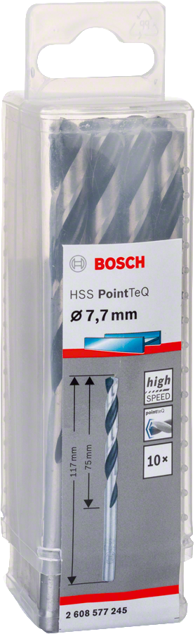 Bosch HSSPointTeQ Metal Matkap Ucu 7,7mm 10 lu