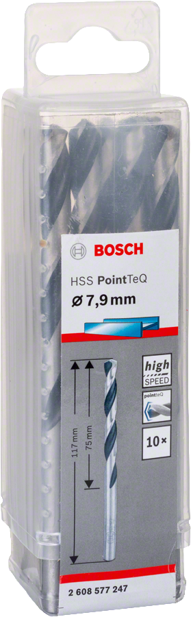 Bosch HSSPointTeQ Metal Matkap Ucu 7,9mm 10 lu
