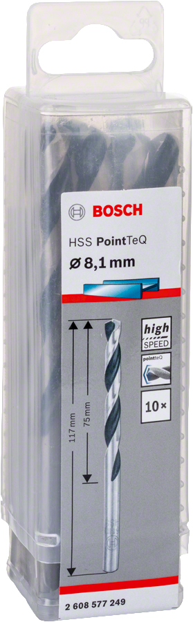 Bosch HSSPointTeQ Metal Matkap Ucu 8,1mm 10 lu
