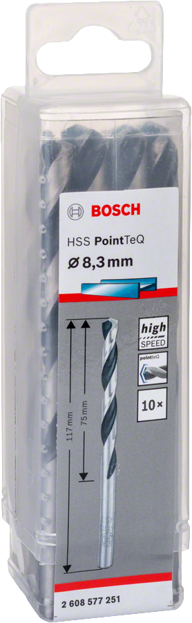 Bosch HSSPointTeQ Metal Matkap Ucu 8,3mm 10 lu
