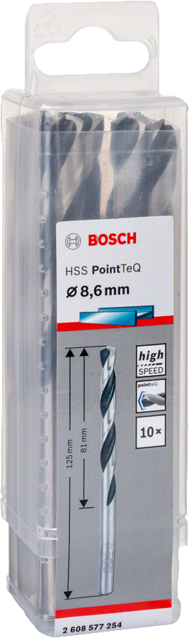 Bosch HSSPointTeQ Metal Matkap Ucu 8,6mm 10 lu