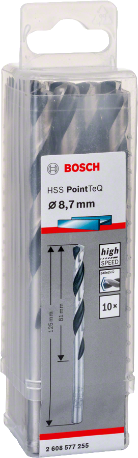 Bosch HSSPointTeQ Metal Matkap Ucu 8,7mm 10 lu