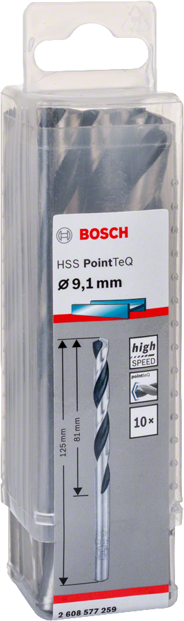 Bosch HSSPointTeQ Metal Matkap Ucu 9,1mm 10 lu