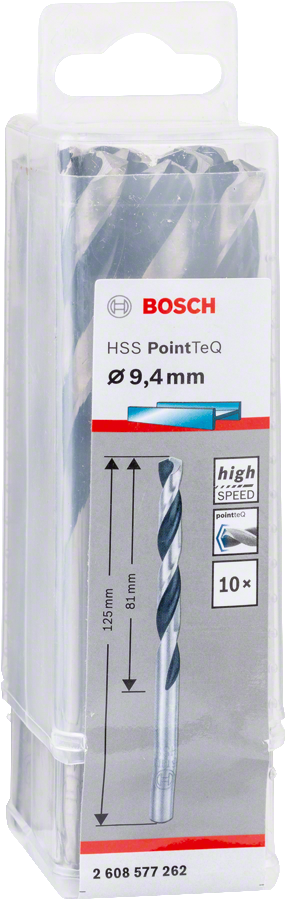 Bosch HSSPointTeQ Metal Matkap Ucu 9,4mm 10 lu