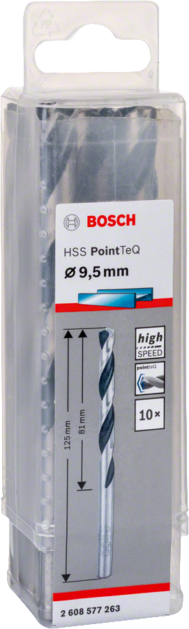 Bosch HSSPointTeQ Metal Matkap Ucu 9,5mm 10 lu