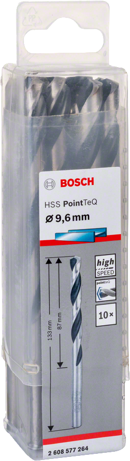 Bosch HSSPointTeQ Metal Matkap Ucu 9,6mm 10 lu