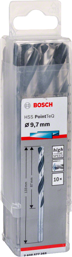 Bosch HSSPointTeQ Metal Matkap Ucu 9,7mm 10 lu