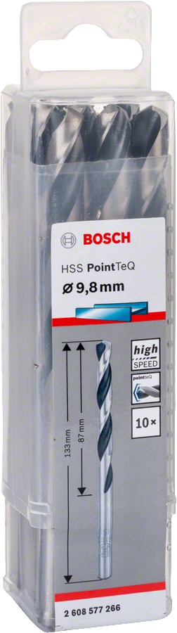 Bosch HSSPointTeQ Metal Matkap Ucu 9,8mm 10 lu