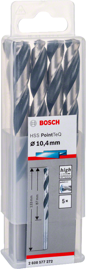 Bosch HSSPointTeQ Metal Matkap Ucu 10,4mm 5 li