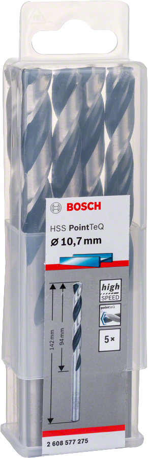 Bosch HSSPointTeQ Metal Matkap Ucu 10,7mm 5 li