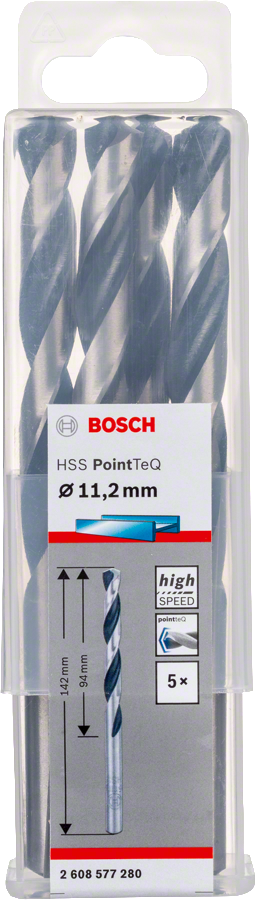 Bosch HSSPointTeQ Metal Matkap Ucu 11,2mm 5 li