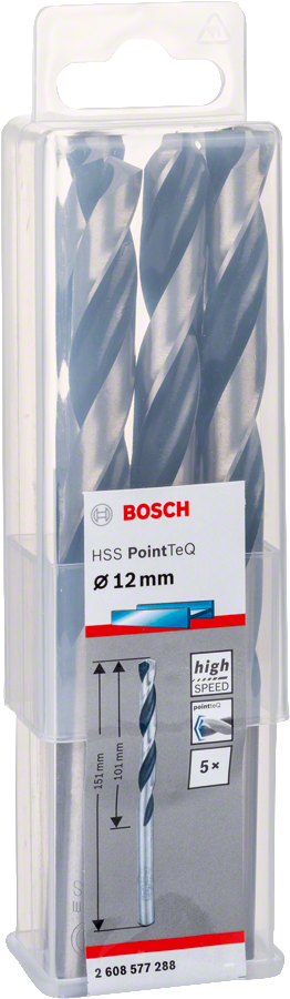 Bosch HSSPointTeQ Metal Matkap Ucu 12,0mm 5 li