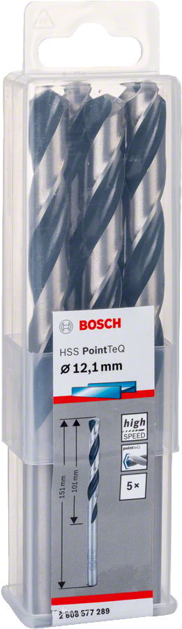 Bosch HSSPointTeQ Metal Matkap Ucu 12,1mm 5 li
