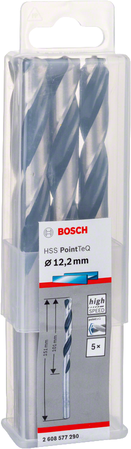 Bosch HSSPointTeQ Metal Matkap Ucu 12,2mm 5 li