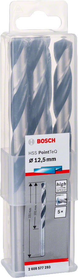 Bosch HSSPointTeQ Metal Matkap Ucu 12,5mm 5 li