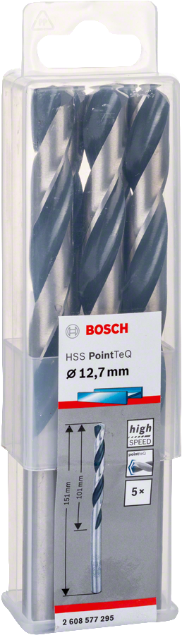 Bosch HSSPointTeQ Metal Matkap Ucu 12,7mm 5 li
