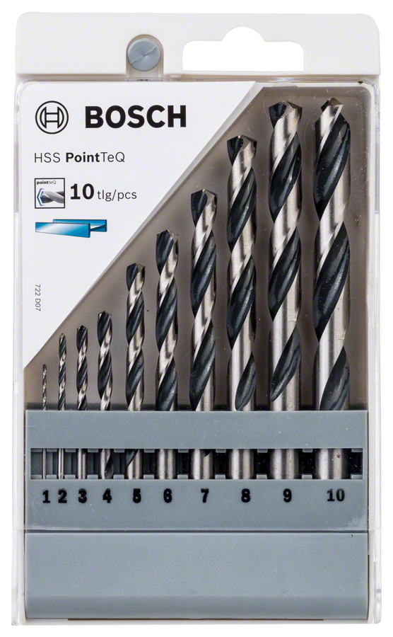 Bosch HSSPointTeQ Metal Matkap Ucu Seti 10 lu