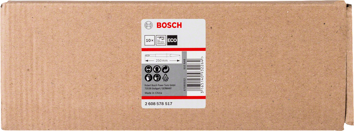 Bosch SDS-Plus Eco Sivri Keski 250 mm 10 lu