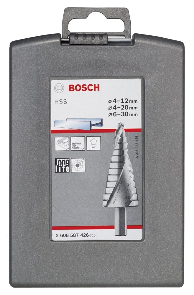 Bosch HSS 3 lü Kademeli Matkap Ucu 4-30mm