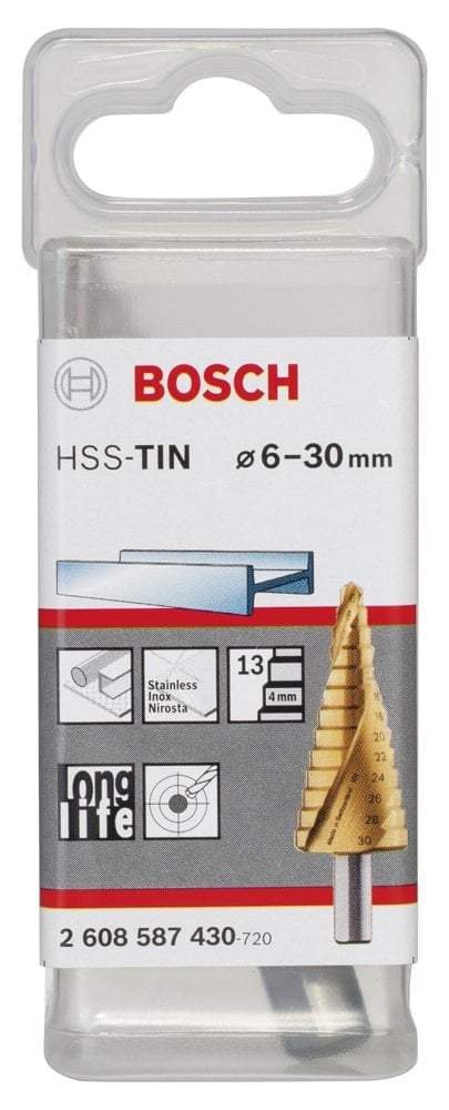 Bosch HSS-TiN 13 Kademeli Matkap Ucu 6-30 mm