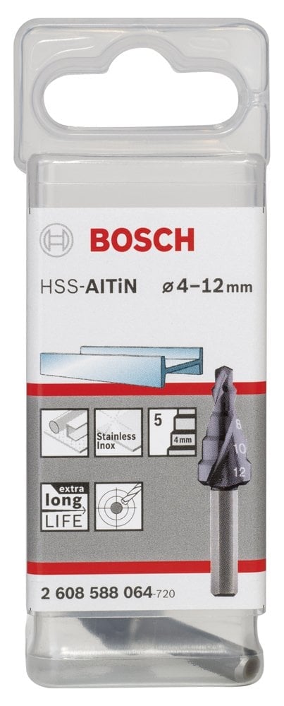 Bosch HSS-AlTiN 5 Kademeli Matkap Ucu 4-12 mm