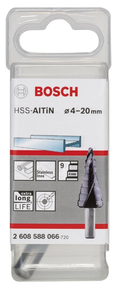 Bosch HSS-AlTiN 9 Kademeli Matkap Ucu 4-20 mm