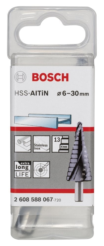 Bosch HSS-AlTiN 13 Kademeli Matkap Ucu 6-30 mm