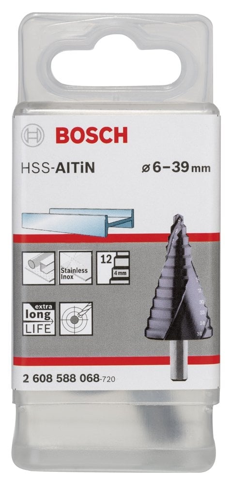 Bosch HSS-AlTiN 12 Kademeli Matkap Ucu 6-39 mm