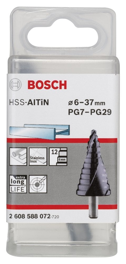 Bosch HSS-AlTiN 12 Kademeli Matkap Ucu PG7-29