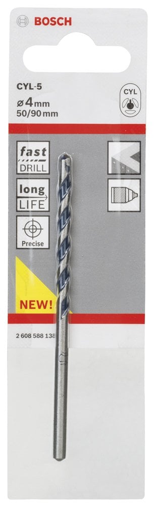 Bosch CYL-5 BlueGT Beton Matkap Ucu 4*90 mm