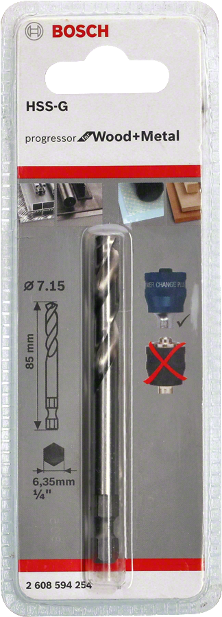 Bosch PC-Plus Panç Merkez Ucu pW&M HSS-G 85mm
