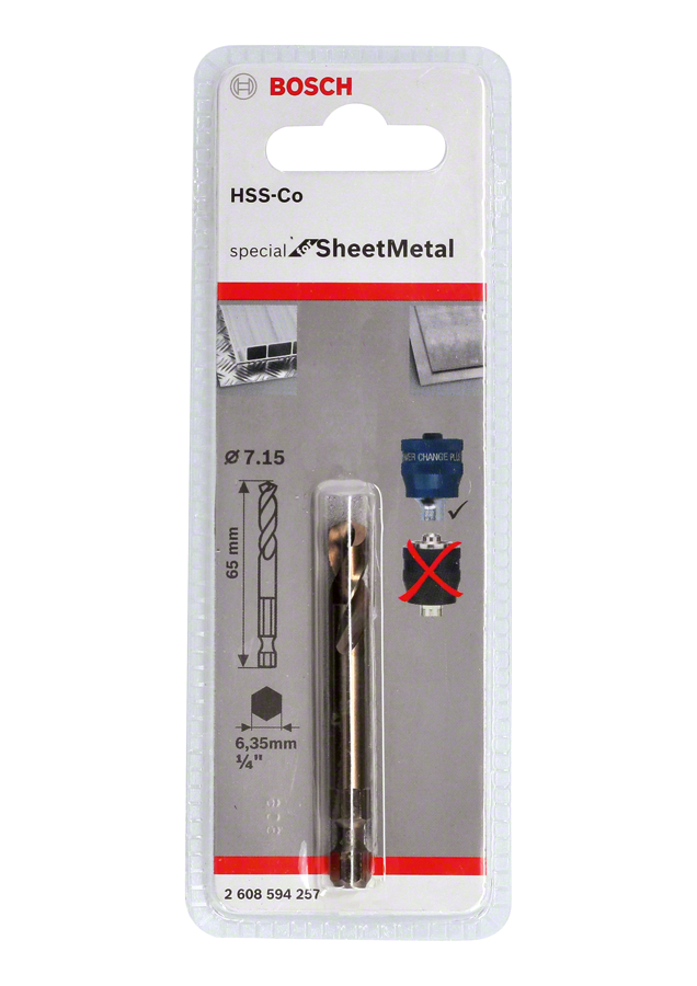 Bosch PC-Plus Panç Merkez Ucu sSM HSS-Co 65mm