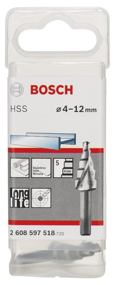 Bosch HSS 5 Kademeli Matkap Ucu 4-12 mm