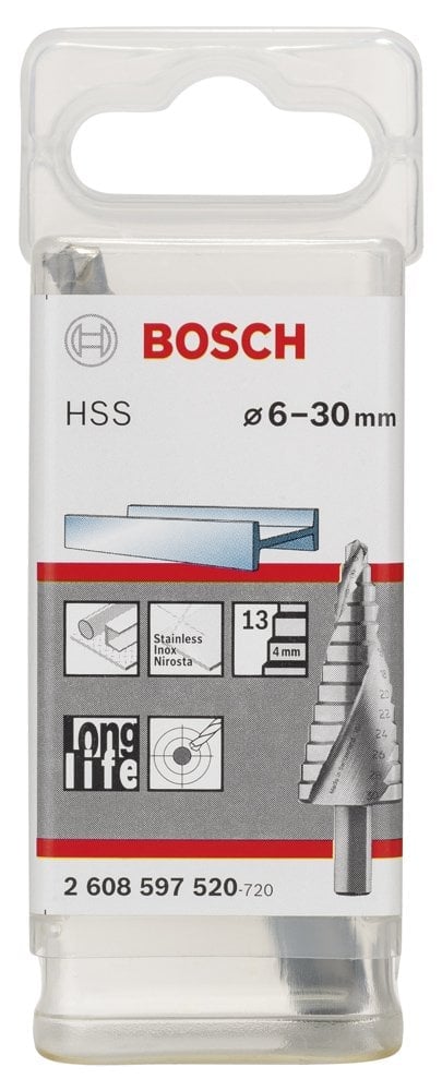 Bosch HSS 13 Kademeli Matkap Ucu 6-30 mm