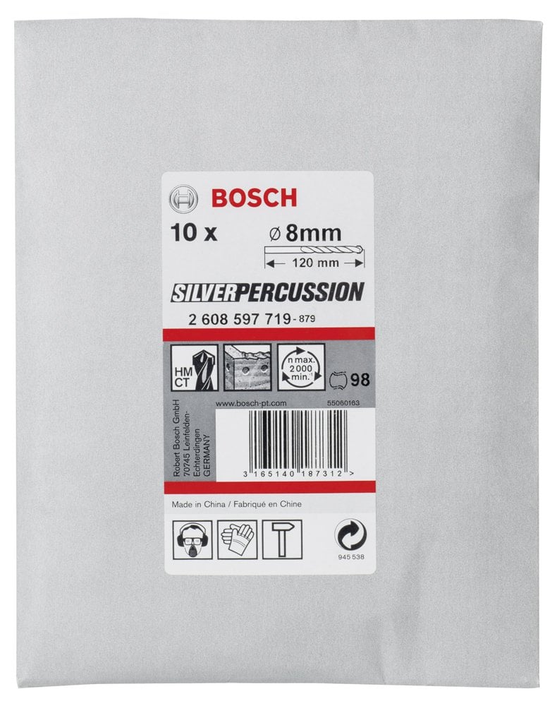 Bosch CYL-3 Beton Matkap Ucu 8*120 mm 10 lu