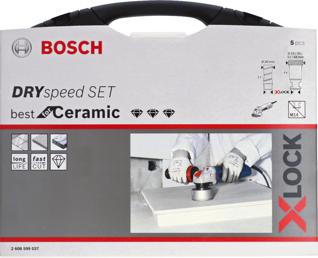Bosch PRO Ceramic Dry X-LOCK Elmas Delici Uç Seti