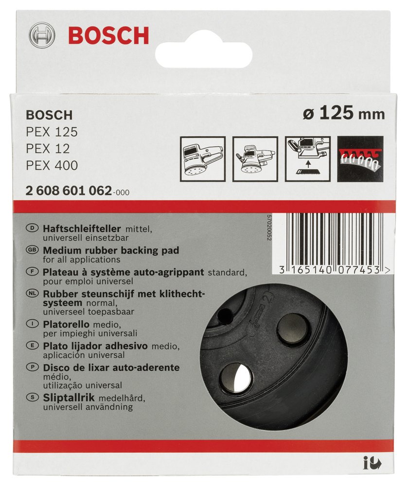Bosch Zımpara Tabanı 8D-O 125mm PEX12/12A/125
