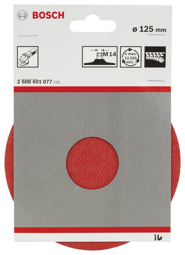 Bosch PRO Kağıt Zımpara Tabanı M14 Pıtraklı 125mm