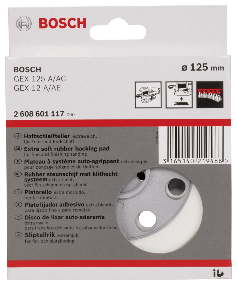 Bosch Zımpara Tabanı 8D-EY 125mmGEX12..A/AE/AC